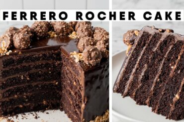 ULTIMATE Ferrero Rocher Hazelnut Cake
