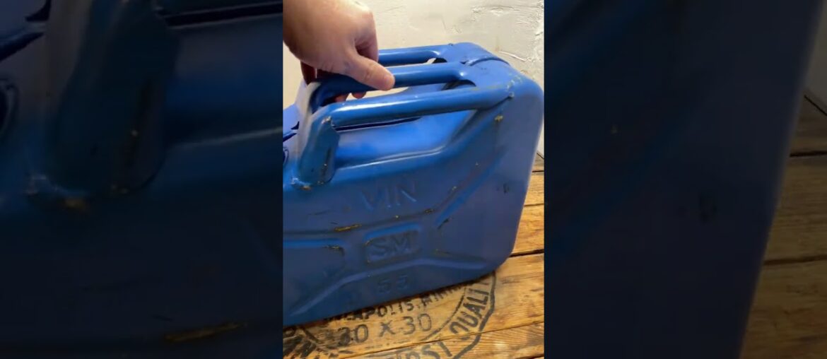 Antique French Army Jerry Can for Wine  1955 #barnfind  #militaria #winelover