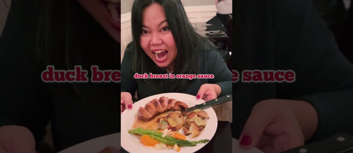 #shorts eating French food escargot and duck dinner #yummy #food #foodie #love #life #best #fun #usa