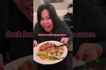 #shorts eating French food escargot and duck dinner #yummy #food #foodie #love #life #best #fun #usa