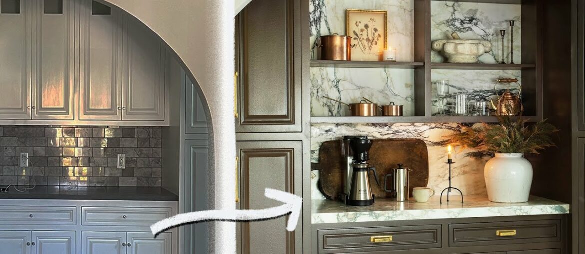 COFFEE BAR MAKEOVER *Full Marble Install & THE KITCHEN TILE ARRIVED!* COFFEE BAR MAKEOVER *Full Marble Install & THE KITCHEN TILE ARRIVED!*