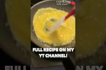 Amazing Fluffy Classic French Omelette #shorts