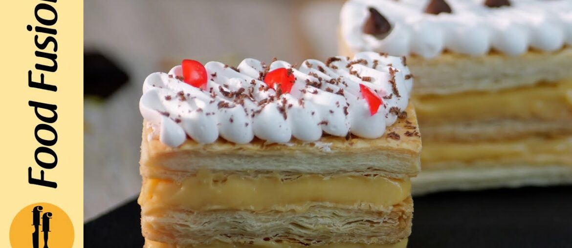 French Mille-Feuille Dessert Recipe by Food Fusion French Mille-Feuille Dessert Recipe by Food Fusion