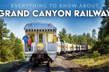 GRAND CANYON RAILWAY | Train Ride to the South Rim of the Grand Canyon ft. Cowboys, Music & More!