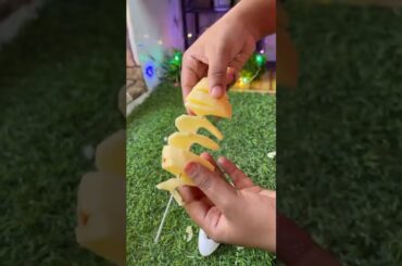 2 in 1 video french fries, spiral potato recipe #shots #viral