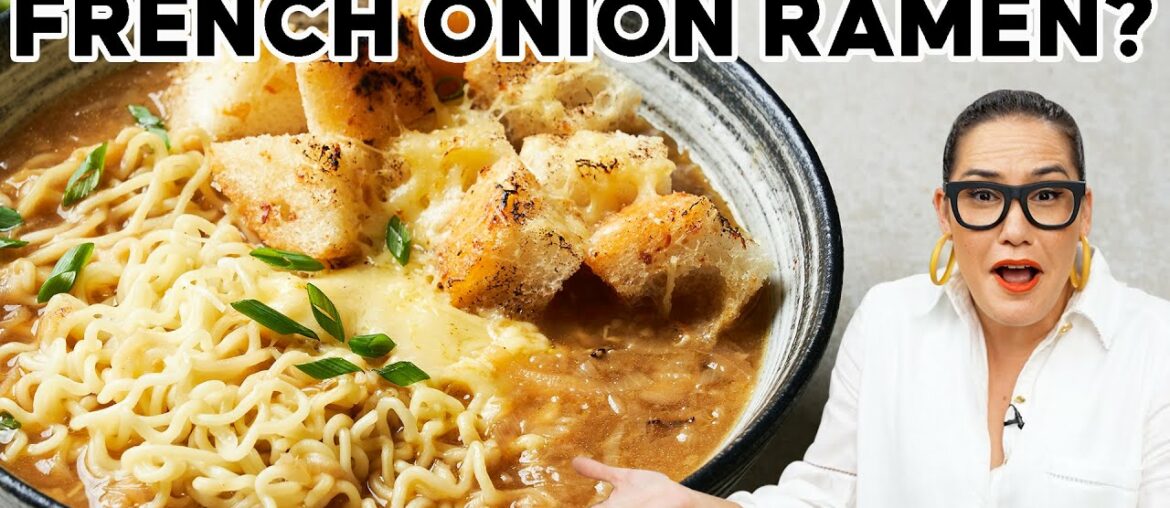 The BEST Comfort Food Collab | Cheesy French Onion Ramen | Marion's Kitchen