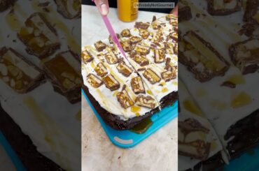 Snickers Poke Cake