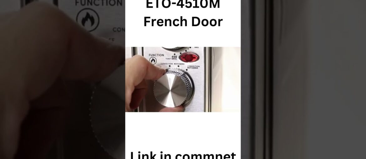 Elite Gourmet ETO 4510M French Door, Convection Oven 4-Control Knobs,
