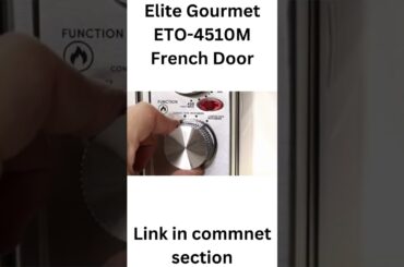 Elite Gourmet ETO 4510M French Door, Convection Oven 4-Control Knobs,