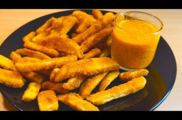 Crispy french fries and cheese sauce- food recipes