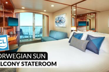 Norwegian Sun | Balcony Stateroom Tour & Review 4K | Category BA, BB