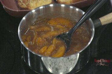 Sprig up your french toast with peach and thyme