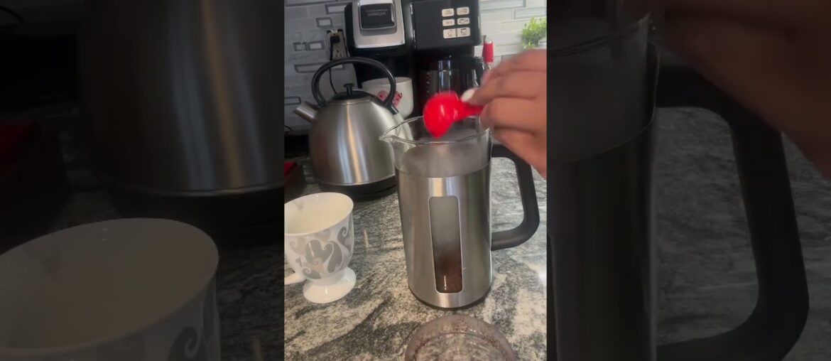 French Press Coffee with Breakfast #shorts #workfromhome