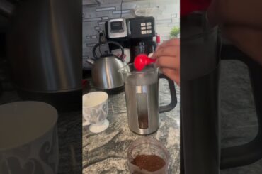 French Press Coffee with Breakfast #shorts #workfromhome