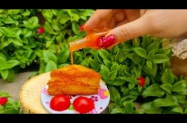 Miniature French Toast Recipe | How To Make French Toast | Asmr Cooking Mini Food |Persian Mini Food