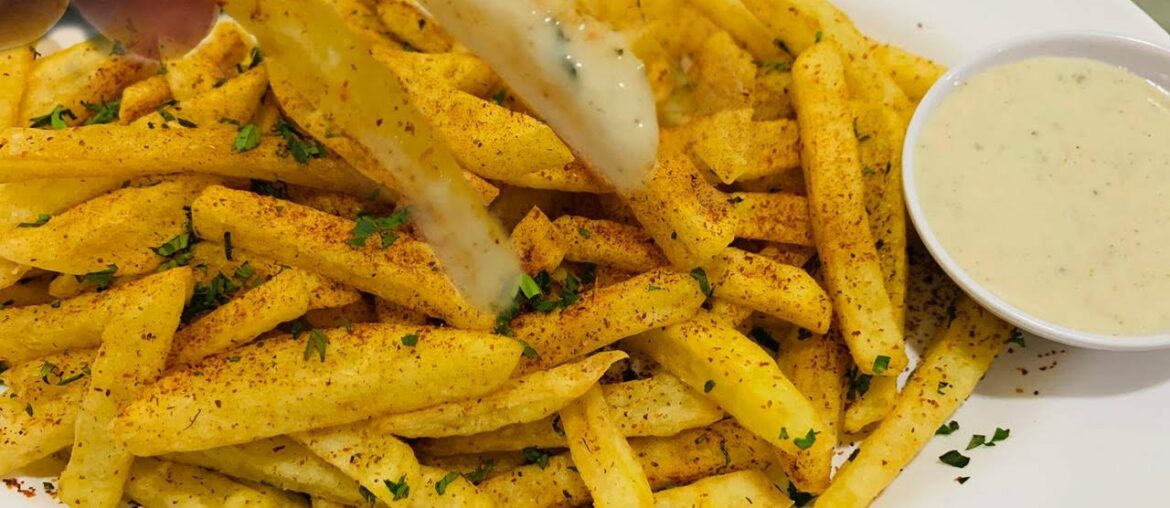 Incredibly easy Potatoes recipe, How to make French fries with peppers at home! Crispy and delicious