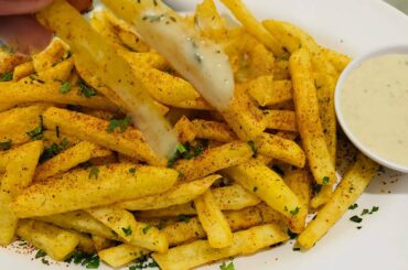 Incredibly easy Potatoes recipe, How to make French fries with peppers at home! Crispy and delicious