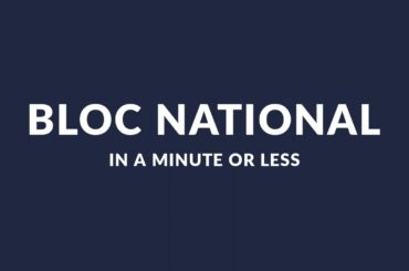Bloc National: A One Minute Overview of a French Political Party in the 1930s