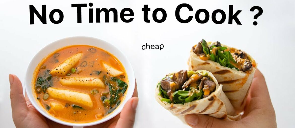 These Quick Meals are a Lifesaver (healthy, cheap & vegan)