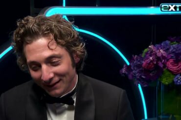 Jeremy Allen White REACTS to His Golden Globes Win for The Bear (Exclusive)