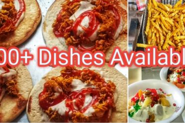 100+ DISHES ZINGER BURGER  | FRENCH FRIES. | CHICKEN SHAWARMA | DAHI BARAY | FRUIT CHAT | FOOD VLOG