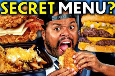 Eat In One Second - Fast Food Secret Menus! (McDonalds, Five Guys, Taco Bell)