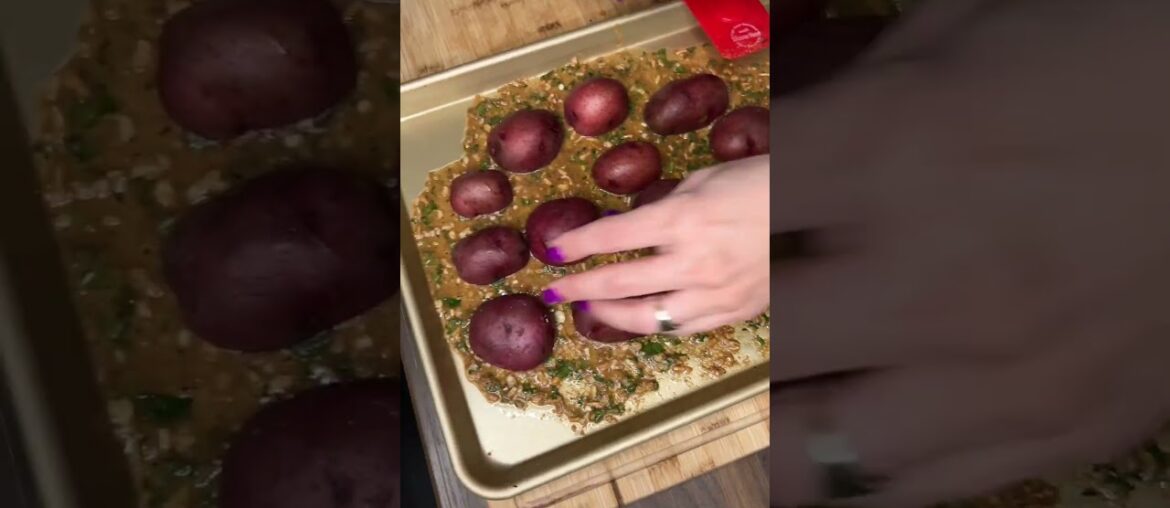 French onion, Parmesan potatoes #Potatoes #SideDish