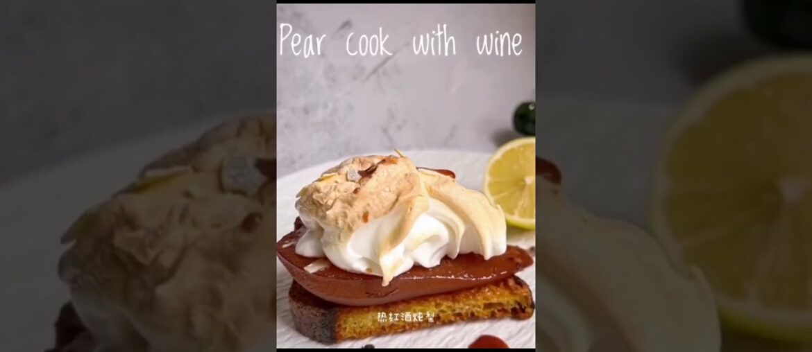 Pear cook with wine recipe | Cooking vlog | French style vlog | Dream Recipe #01