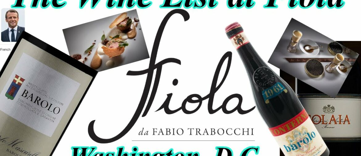 The Wine List at Fiola, Washington D.C. Michelin Star, Modern Cuisine, and Italian Wine for days!