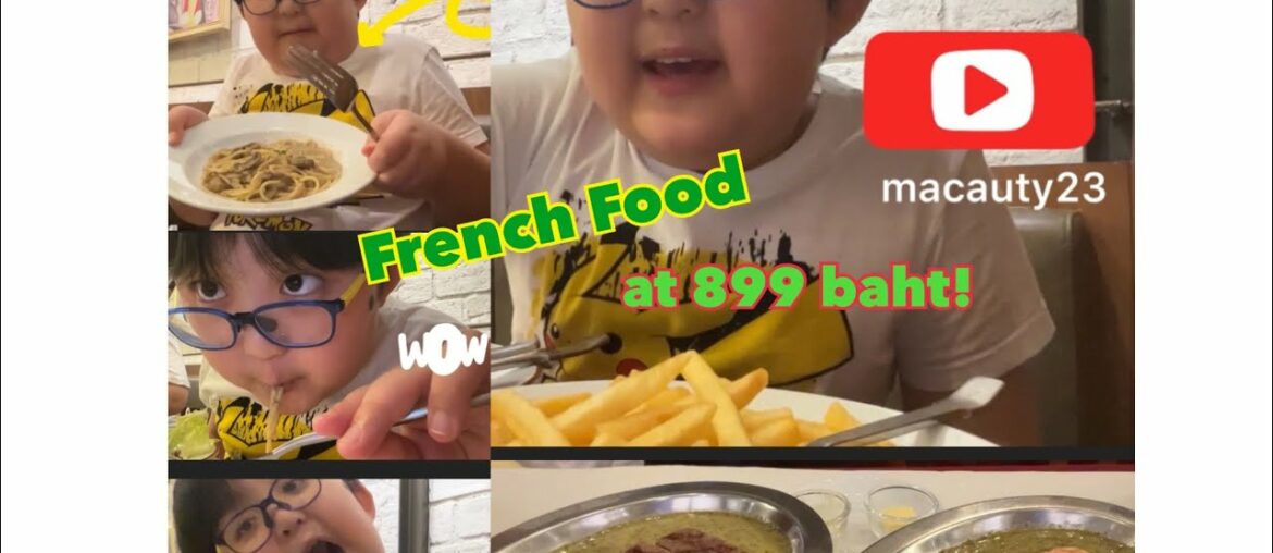 Mukbang I my 899 baht French food experience at Le boeuf Bangkok Thailand