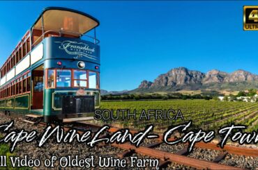 Cape Town- A great wine Capital | Cape Winelands - South Africa | Stellenbosch Franschhoek [4k]