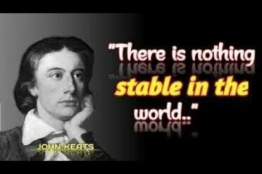Quotations Of John Keats | Literature For Life