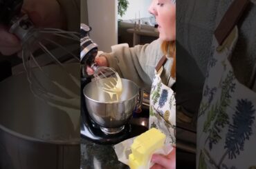 French buttercream! Full recipe in my All things buttercream video! #frenchbuttercream #buttercream