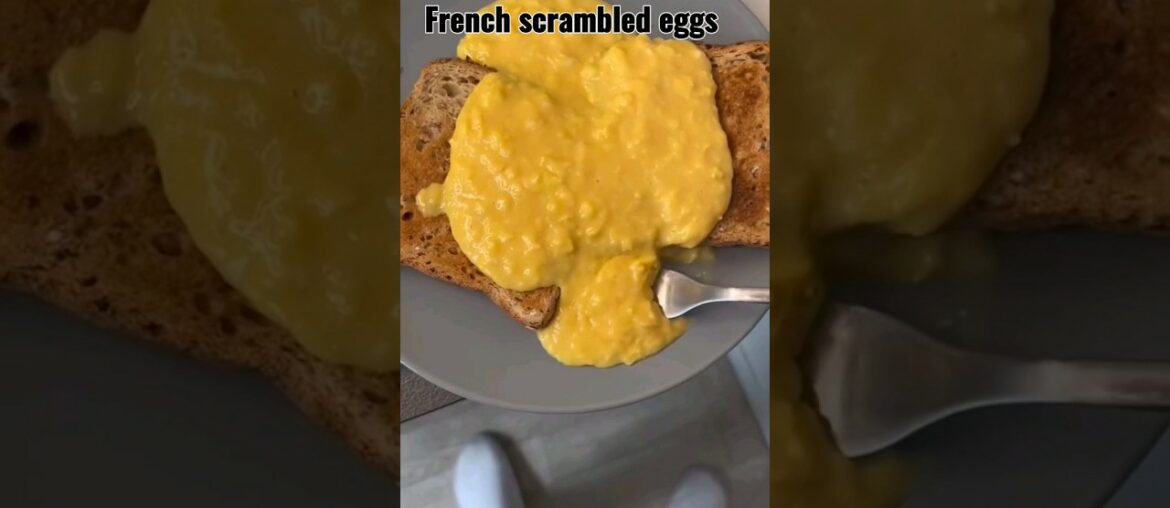 French scrambled eggs #food #recipes #foodtiktok #shorts