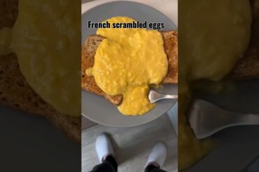 French scrambled eggs #food #recipes #foodtiktok #shorts