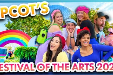 EPCOT Festival of the Arts 2023: EVERY Food Booth, Figment Popcorn Bucket, & a Broadway Show