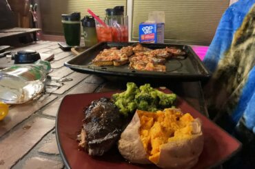 Pop Tart & Ice Cream French Toast / Teriyaki Steak