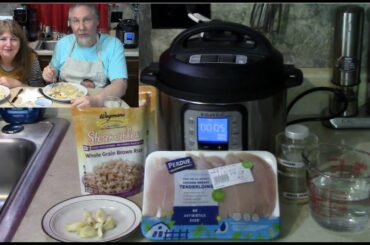 5 Minute Pressure Cooker Chicken + Rice 3qt. Instant Pot