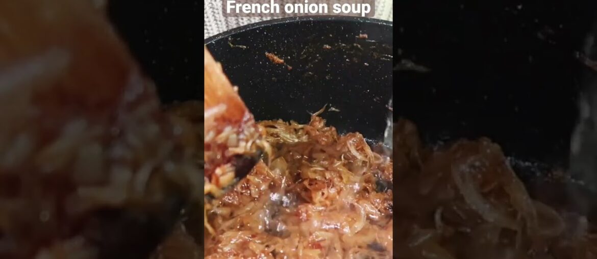 Homemade french onion soup