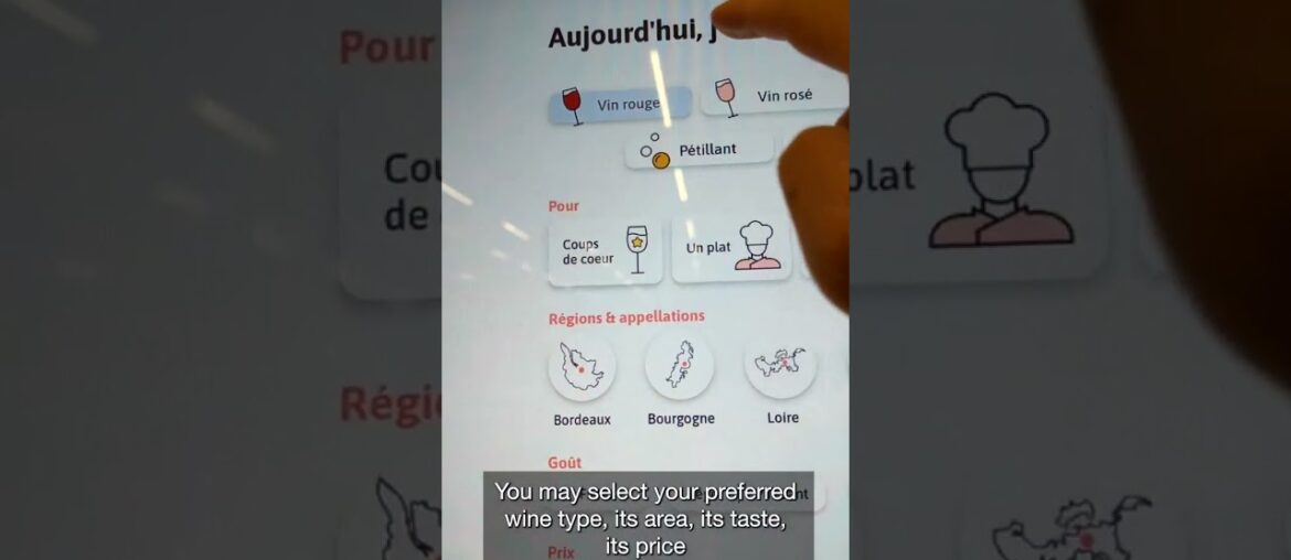 Virtual Assistant Sommelier in a French grocery store Virtual Assistant Sommelier in a French grocery store