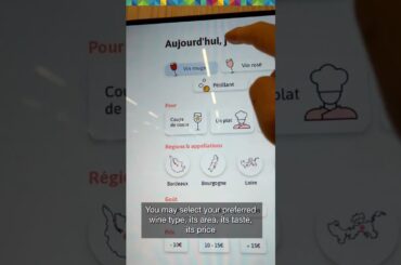 Virtual Assistant Sommelier in a French grocery store