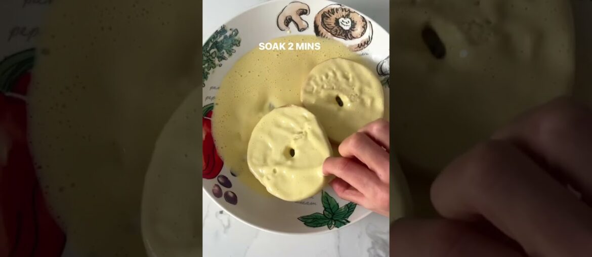 BAGEL + NUTELLA + FRENCH TOAST?! COUNT ME IN! BAGEL + NUTELLA + FRENCH TOAST?! COUNT ME IN!