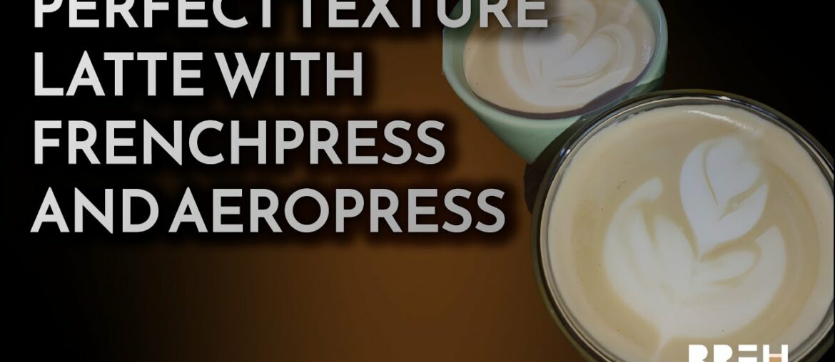 LATTE WITH FRENCH PRESS || Perfect Milk Texture with French Press || Aeropress Recipe India