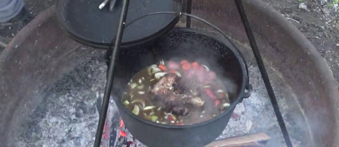 Easy Dutch Oven 101 - Shanks in Acorn Squash Bowls
