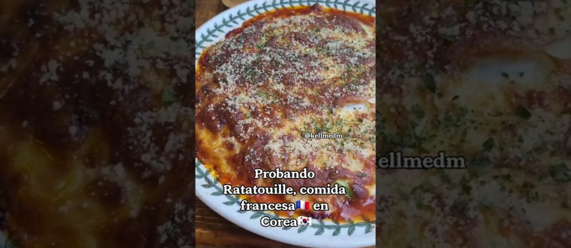 Comida francesa en Corea  #ratatouille #dramacoreano #viajeacorea #francia #coreano