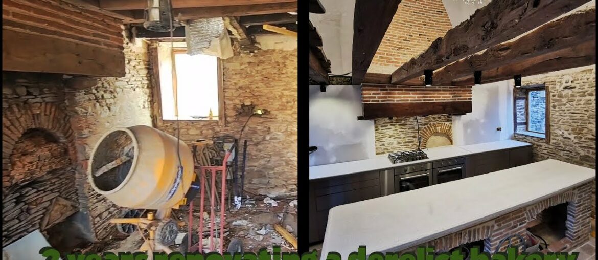 2 YEAR RENOVATION I 200 year old ABANDONED French bakery to bespoke kitchen