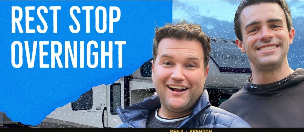 Gay Couple RV Travel Day | VLOG 01 | Rest Stop Overnight