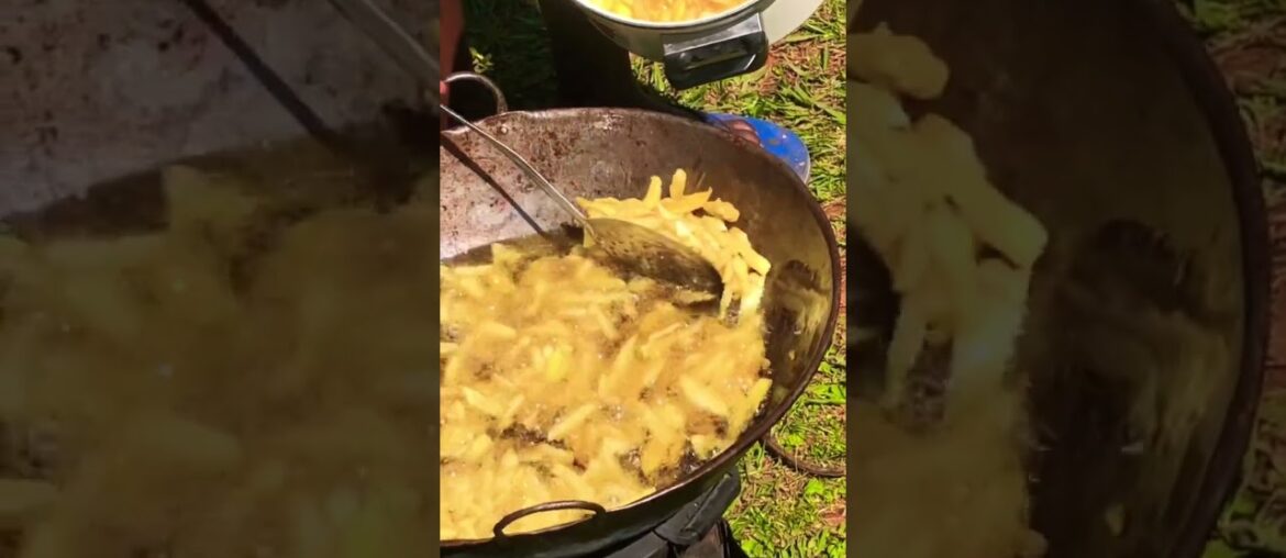 Cooking KFC French Fries In African Village #recipe