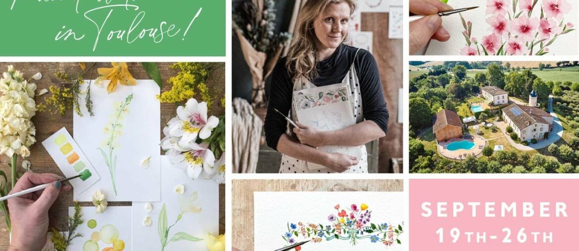 Paint with ME in FRANCE! Botanical Watercolour Retreat September 2023 Paint with ME in FRANCE! Botanical Watercolour Retreat September 2023