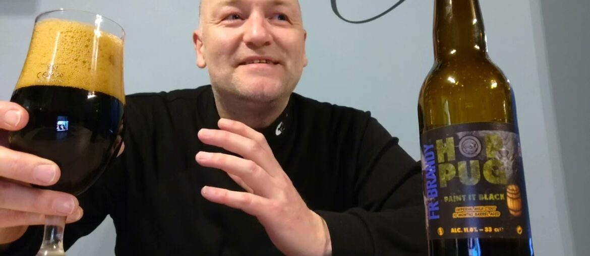 Hoppug : Paint it black (French Brandy barrel aged) 11% abv